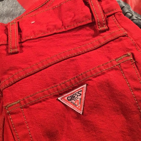 Vintage Red Guess jeans 27 - Picture 4 of 9